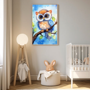 Watercolor Painting of Owl
